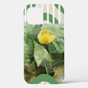 Water lilies pattern iPhone 12 pro case