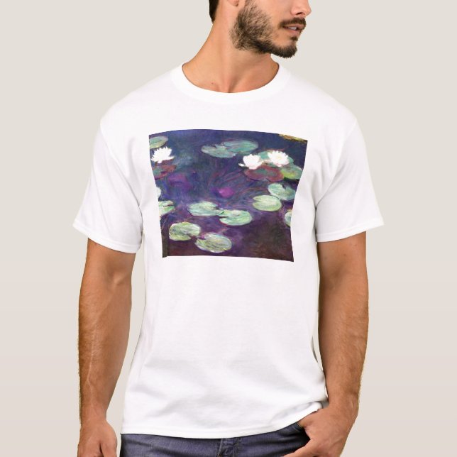 Water Lilies, Pink, 1897-99 Claude Monet cool, old T-Shirt (Front)