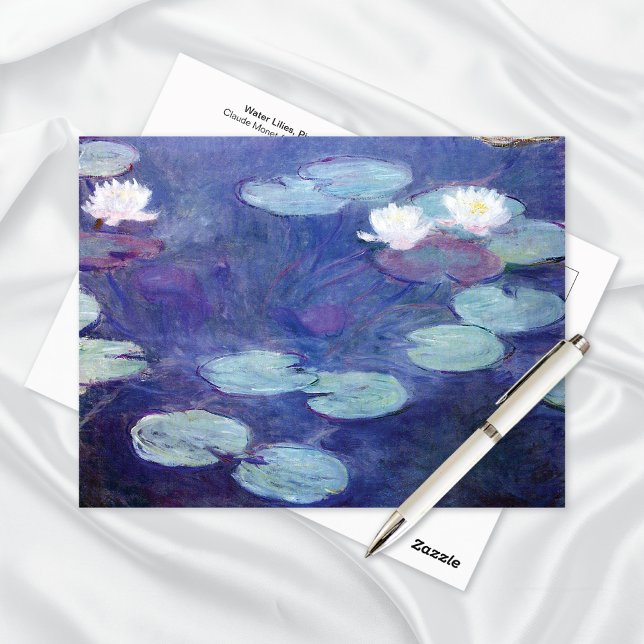 Water Lilies Pink Claude Monet Postcard (Creator Uploaded)
