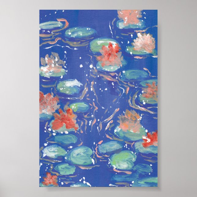 Water Lilies Print, Value Poster Paper (Matte) (Front)