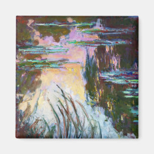 Water Lilies, Setting Sun Claude Monet Magnet
