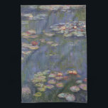 Water Lilies Tea Towel<br><div class="desc">Water Lilies by Claude Monet 1916 kitchen towel</div>