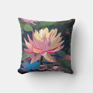 Water Lillie , painting Cushion