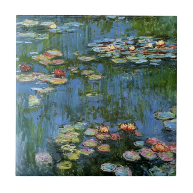 Water Lillies by Monet Tile (Front)