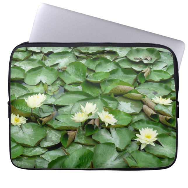 Water Lillies Laptop Sleeve (Front)