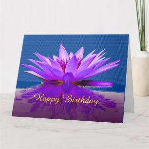 Water Lilly Birthday Card