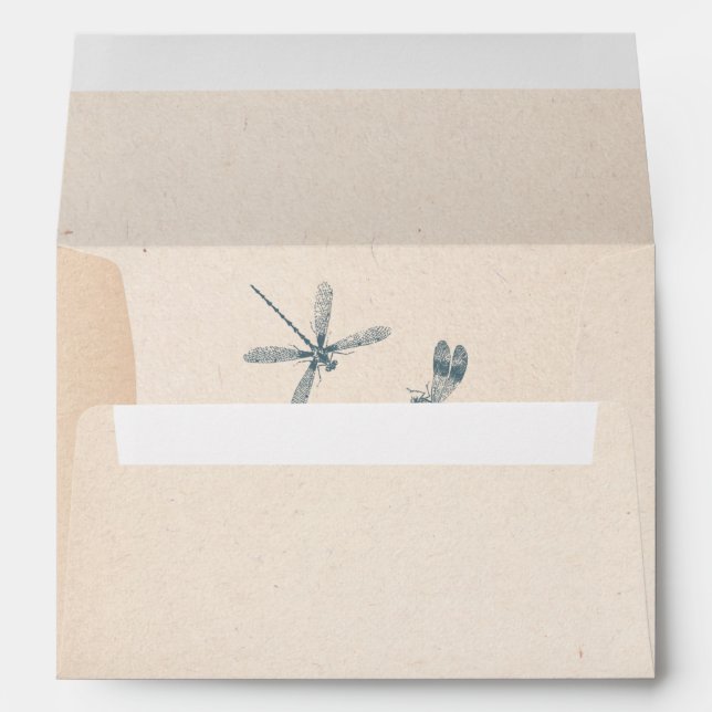 Water lily and dragonfly envelopes (Back (Bottom))