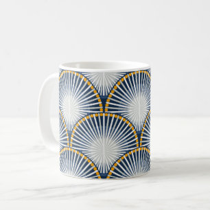 Water Lily Art Deco Coffee Mug
