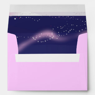 Water Lily Bat Mitzvah Invitation Envelope