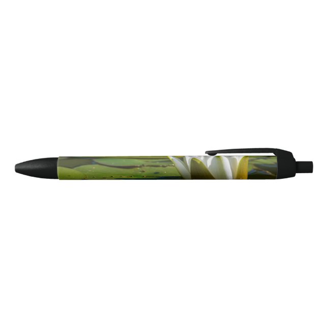 Water Lily Blossom Black Ink Pen (Top)