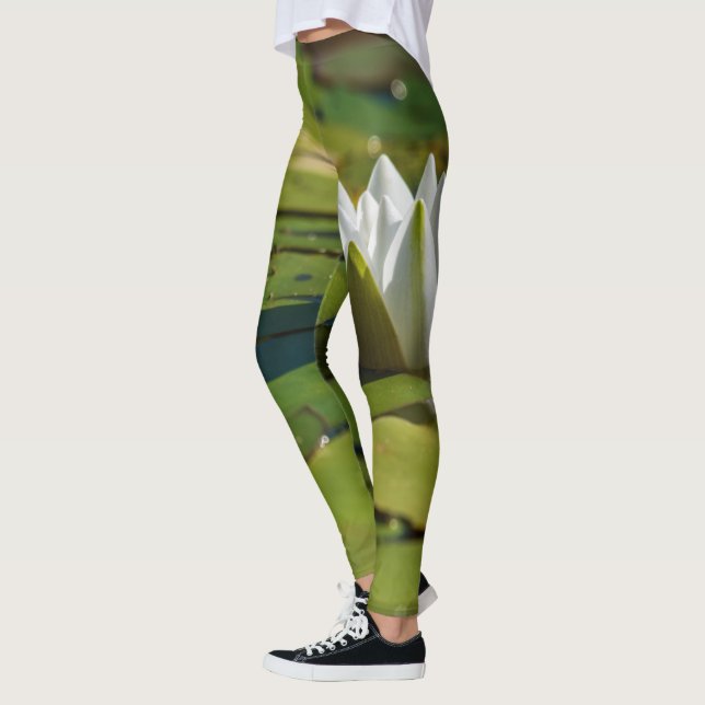 Water Lily Blossom Leggings (Left)