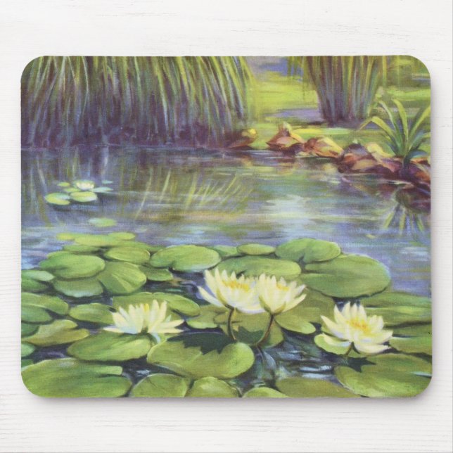 Water Lily by Cargill, 1937 Mouse Pad (Front)