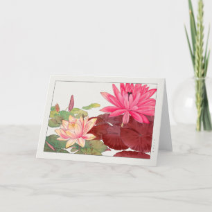 Water lily by Tanigami Konan Card