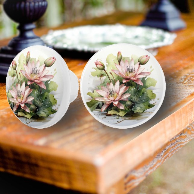 Water Lily Ceramic Knob (Creator Uploaded)