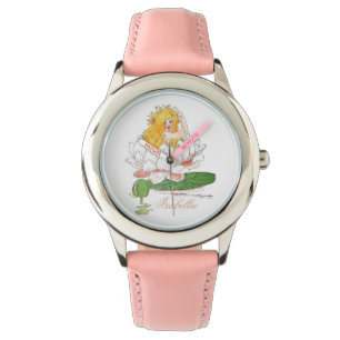 Water Lily Fairy Cute Flower Child Floral Girl Watch