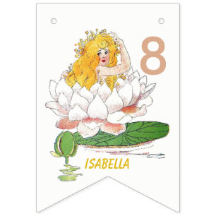 Water Lily Fairy Flower Child Floral Cute Girl Bunting