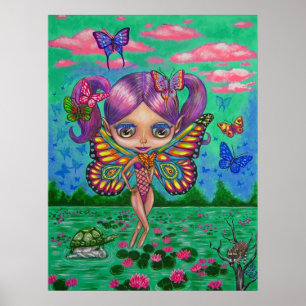 Water Lily Fairy Poster