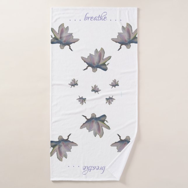 Water Lily Flower Maureen Girard Health Meditation Bath Towel (Bath Towel)