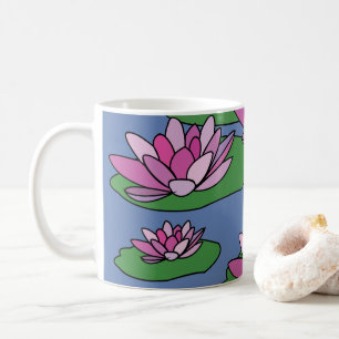 Water Lily Flowers Coffee Mug