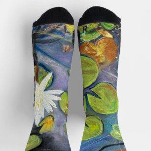 Water Lily in Bloom Socks