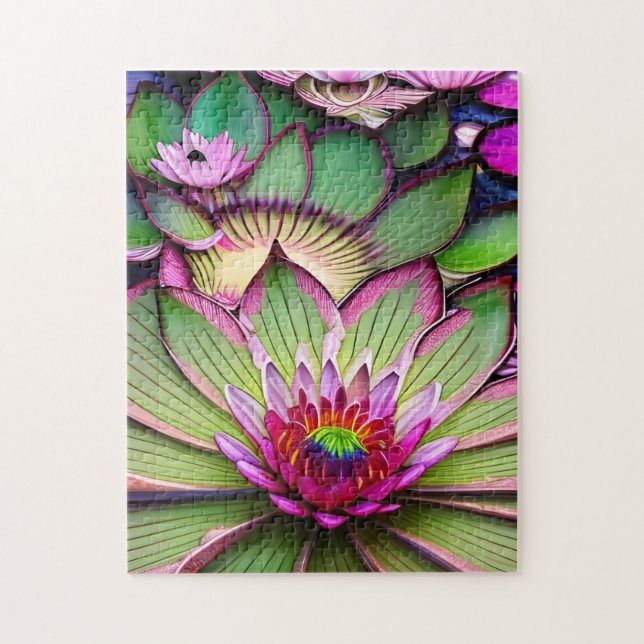 Water Lily Jigsaw Puzzle (Vertical)