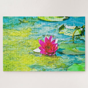 Water Lily Lilypad Jigsaw Puzzle