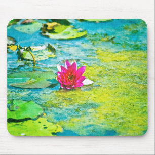 Water Lily Lilypad Mouse Pad