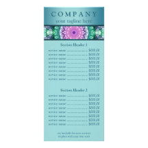 Water Lily mandala price list menu