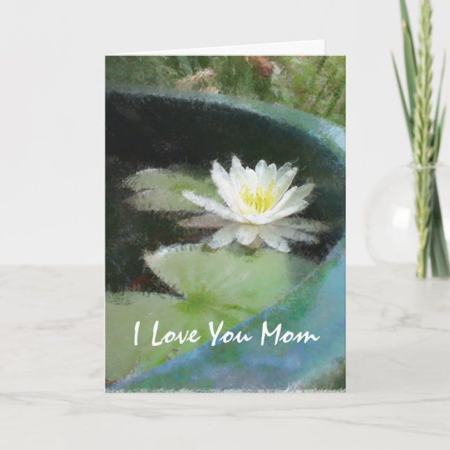 Water Lily Mother's Day Card (Front)