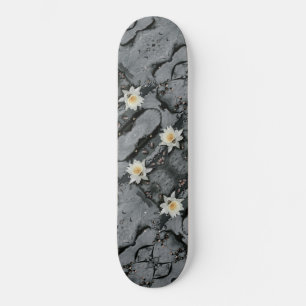 Water Lily Pad Pond Flower Altered Skateboard