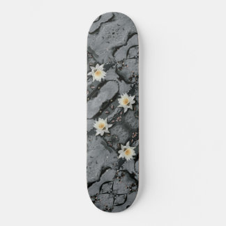 Water Lily Pad Pond Flower Altered Skateboard