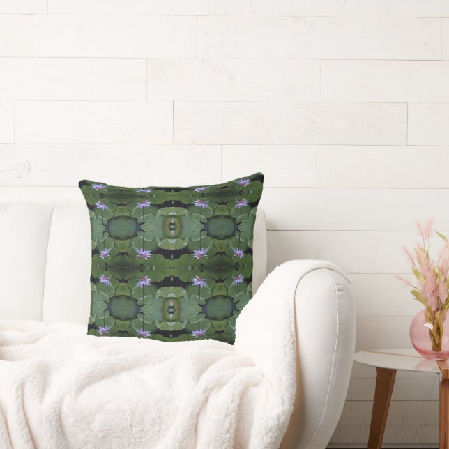 Water Lily Pattern Cushion (Couch)