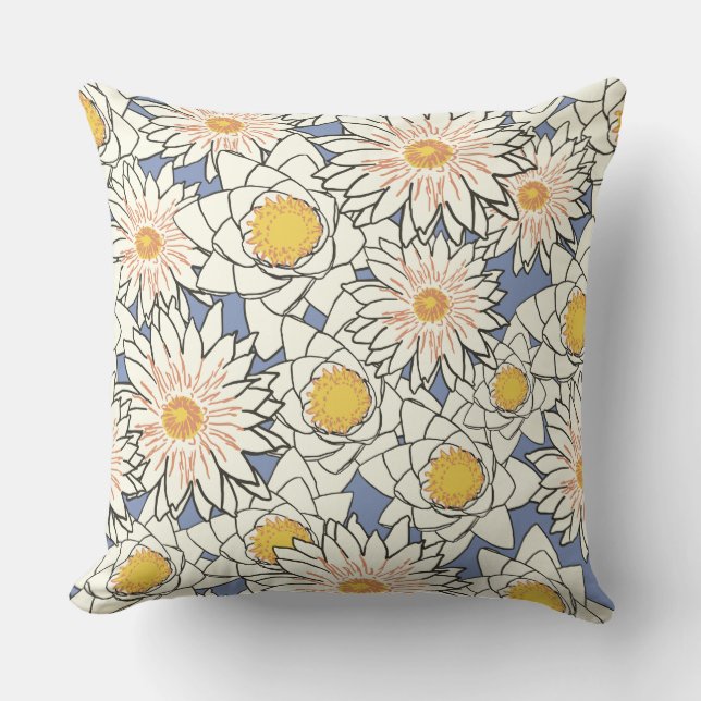 water lily pillow (Front)