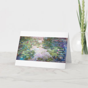 Water Lily Pond at Giverny, Claude Monet Card