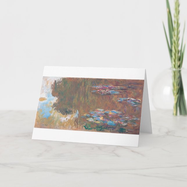 Water Lily Pond at Giverny, Claude Monet Card (Front)