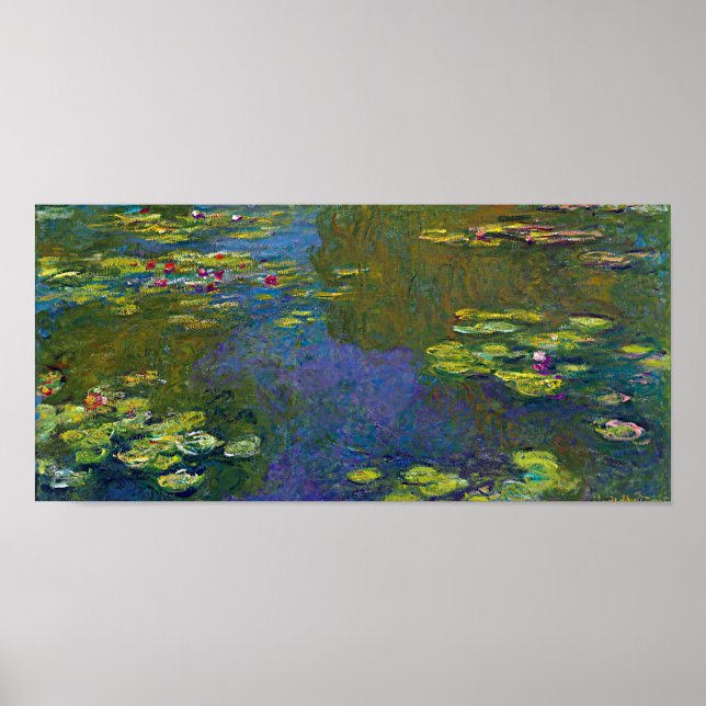 Water Lily Pond at Giverny, Claude Monet Poster (Front)