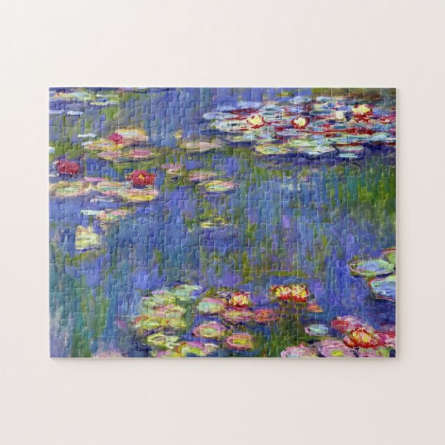 Water Lily Pond Claude Monet Fine Art Jigsaw Puzzle (Horizontal)