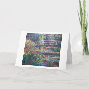 Water Lily Pond (Harmonie Rose), Monet Card