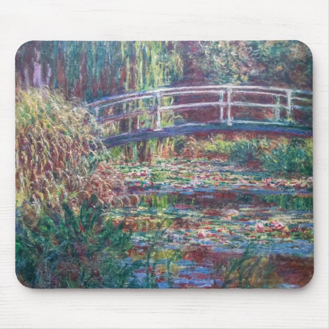 Water Lily Pond (Harmonie Rose), Monet Mouse Pad (Front)