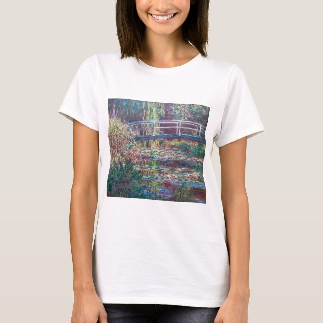 Water Lily Pond (Harmonie Rose), Monet T-Shirt (Front)