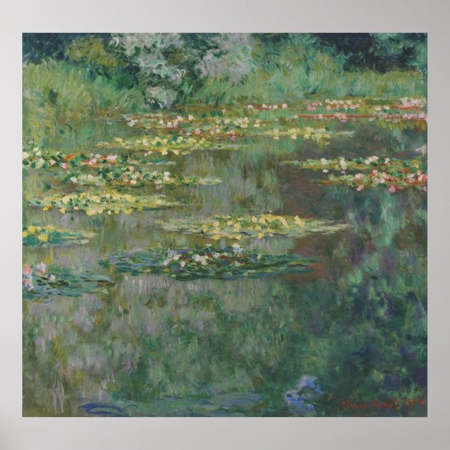 Water Lily Pond Monet 1904 Poster (Front)