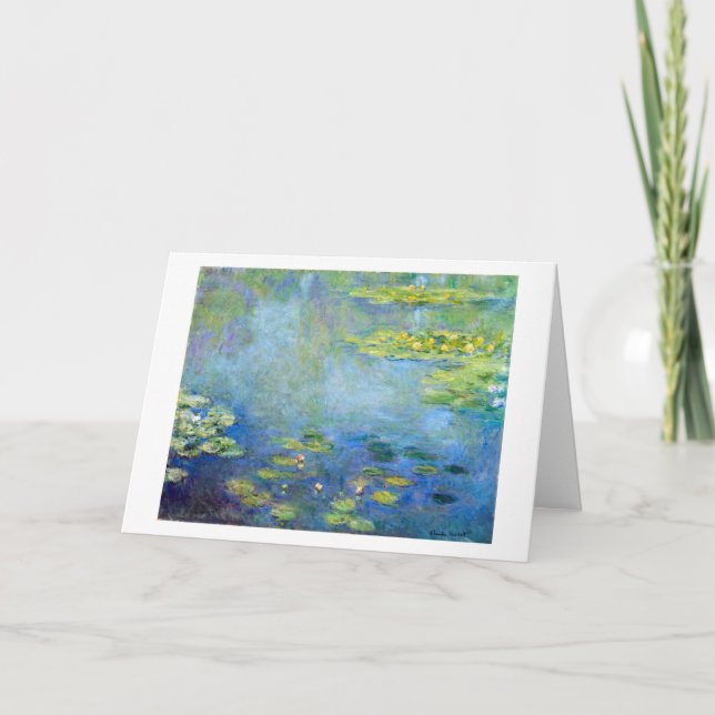 Water Lily Pond, Monet Card (Front)