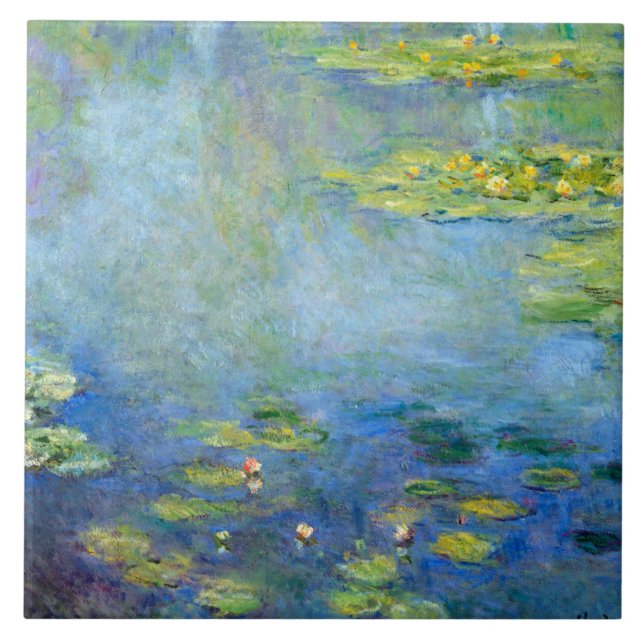 Water Lily Pond, Monet Ceramic Tile (Front)