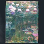 Water Lily Pond Monet Fine Art Fleece Blanket<br><div class="desc">Water Lilies is an Impressionism scenic landscape created by French Impressionist artist,  Claude Monet in 1916 showing his water lily pond,  and it's reflections of the sky and nature,  from his home garden in Giverny,  France.</div>