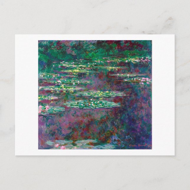 Water Lily Pond, Monet Postcard (Front)