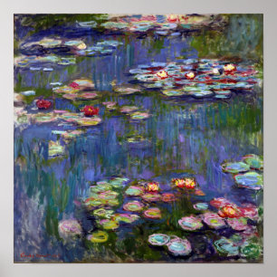 Water Lily Pond, Monet Poster