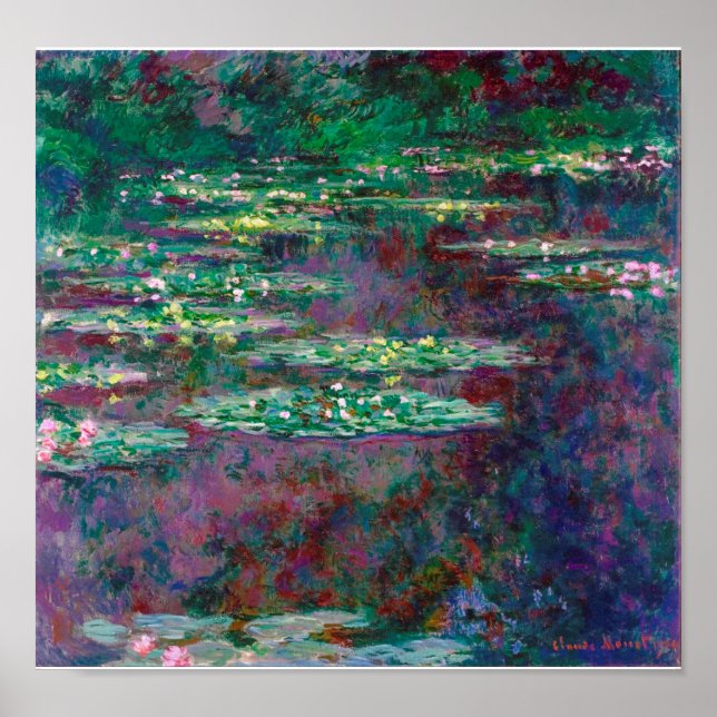 Water Lily Pond, Monet Poster (Front)