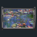 Water Lily Pond, Monet Serving Tray<br><div class="desc">Oscar-Claude Monet (14 November 1840 – 5 December 1926) was a French painter, a founder of French Impressionist painting and the most consistent and prolific practitioner of the movement's philosophy of expressing one's perceptions before nature, especially as applied to plein air landscape painting. The term ""Impressionism"" is derived from the...</div>