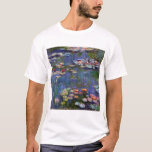 Water Lily Pond, Monet T-Shirt<br><div class="desc">Oscar-Claude Monet (14 November 1840 – 5 December 1926) was a French painter, a founder of French Impressionist painting and the most consistent and prolific practitioner of the movement's philosophy of expressing one's perceptions before nature, especially as applied to plein air landscape painting. The term ""Impressionism"" is derived from the...</div>