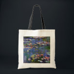 Water Lily Pond, Monet Tote Bag<br><div class="desc">Oscar-Claude Monet (14 November 1840 – 5 December 1926) was a French painter, a founder of French Impressionist painting and the most consistent and prolific practitioner of the movement's philosophy of expressing one's perceptions before nature, especially as applied to plein air landscape painting. The term ""Impressionism"" is derived from the...</div>